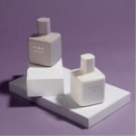 Perfume studio product photography on soft pastel background by Susan Paige Photography for Marketing SSG in Essaouira Morocco