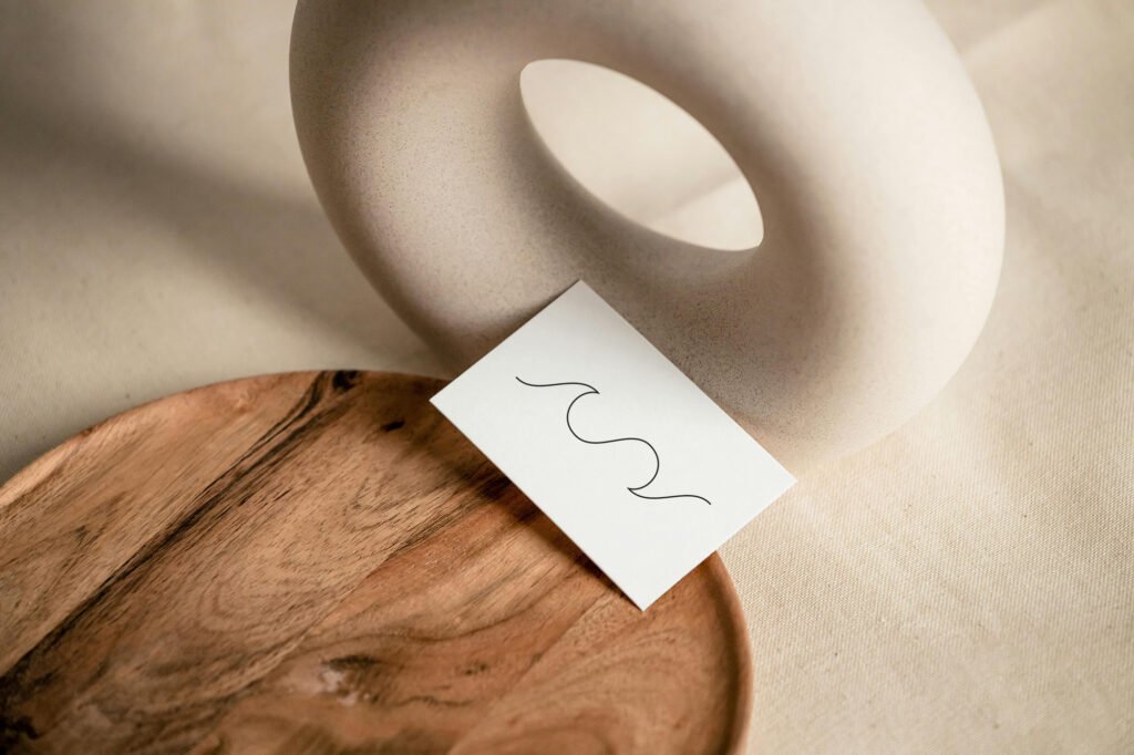 sustainable surfer girl brand business cards