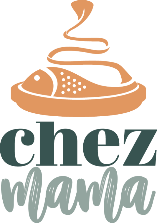 logo proposal for chez mama restaurant in Essaouira Morocco