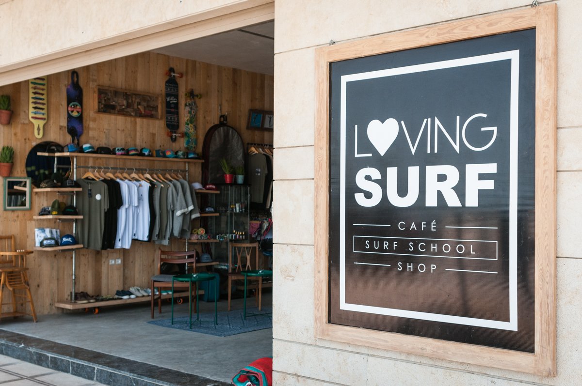 Surf School Exterior Image for marketing client with Outdoor Sign