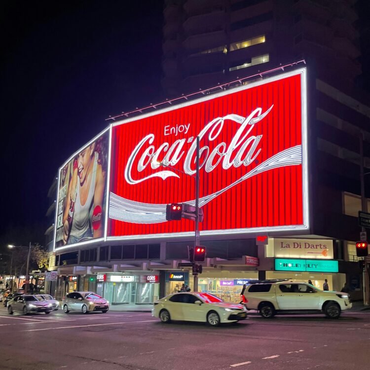 Branding with Coca Cola billboard